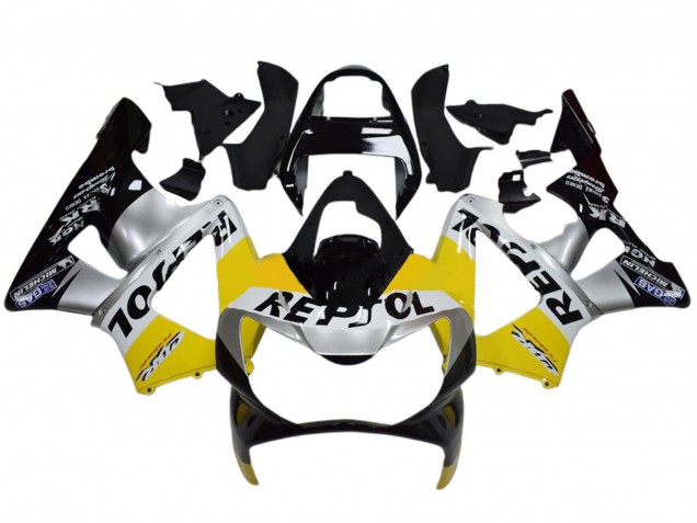 Comprar Carenados Moto Honda CBR900RR 929 2000-2001 - Amarillo Plata Negro Brillante Repsol
