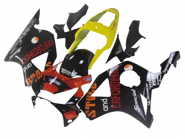 Comprar Carenados Moto Honda CBR900RR 954 2002-2003 - Amarillo Rojo Negro Brillante Repsol Rossi