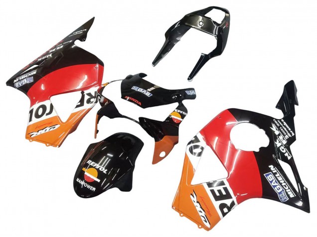 Comprar Kits Carenado Moto Honda CBR900RR 954 2002-2003 - Naranja Blanco Rojo Negro Brillante Repsol