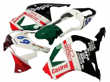 Comprar Carenados Moto Honda CBR900RR 954 2002-2003 - Blanco Rojo Verde Negro Brillante Castrol