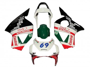 Comprar Carenados Moto Honda CBR900RR 954 2002-2003 - Blanco Rojo Verde Negro Brillante Castrol
