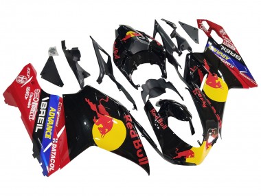 Comprar Carenados Moto Ducati 848/1098/1198 2007-2014 - Negro Brillante Amarillo Azul Rojo Bull