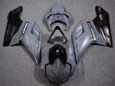 Comprar Carenados Moto Ducati 848 2007-2014 - Gris Negro Brillante Corse