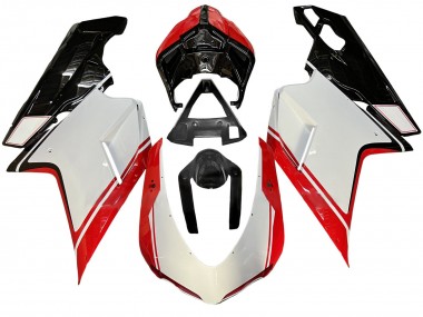 Comprar Carenado Moto Ducati 848/1098/1198 2007-2014 - Blanco Rojo Negro Brillante