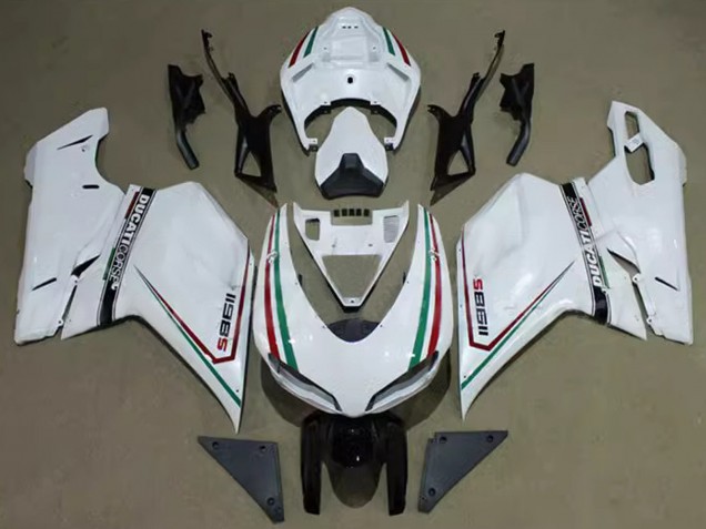 Comprar Carenados Moto Ducati 1198 2007-2014 - Blanco Rojo Verde Negro Corse