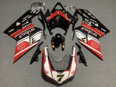 Comprar Kits Carenado Moto Ducati 848/1098/1198 2007-2014 - Blanco Rojo Negro Brillante
