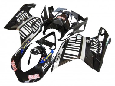 Comprar Carenados Moto Ducati 1098 2007-2014 - Plata Negro Brillante Alice Sandisk