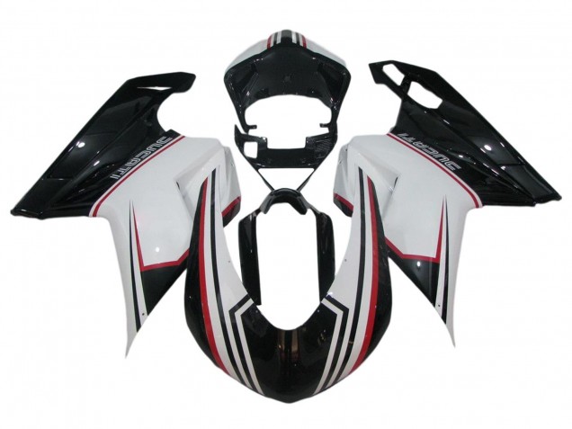 Comprar Carenado Moto Ducati 848/1098/1198 2007-2014 - Blanco Rojo Negro Brillante