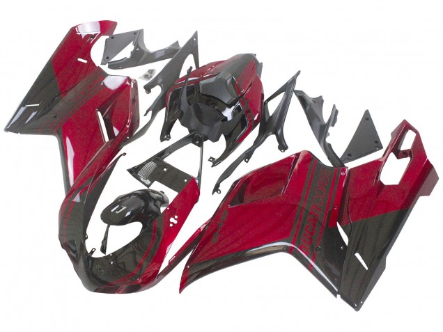 Comprar Carenado Moto Ducati 848 2007-2014 - Rojo Negro Brillante