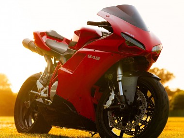 Comprar Carenados Moto Ducati 848 2007-2014 - Rojo Negro Brillante