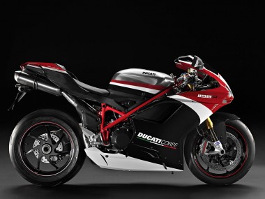 Comprar Carenados Moto Ducati 848/1098/1198 2007-2014 - Blanco Rojo Negro Brillante