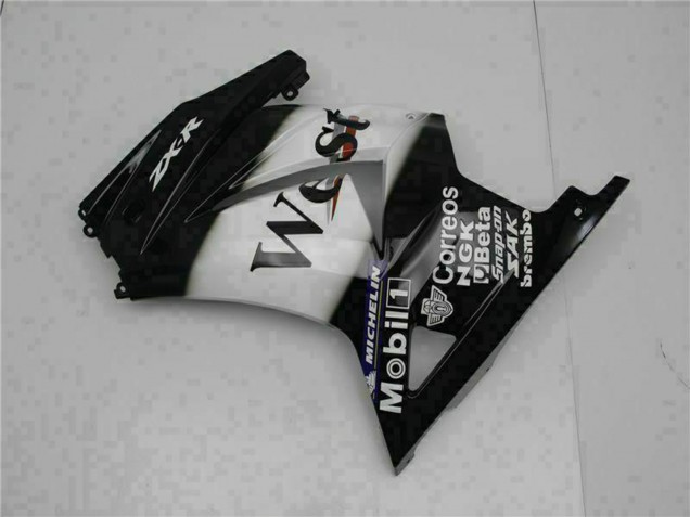 Comprar Carenados Moto Kawasaki EX250 2008-2012 - Negro Brillante Blanco West