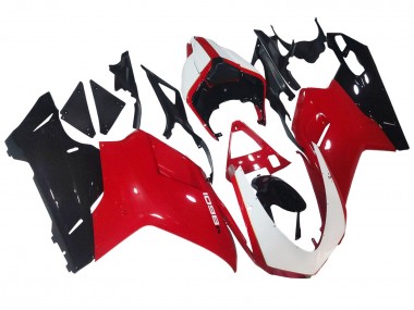 Comprar Carenados Moto Ducati 1098 2007-2014 - Blanco Rojo Negro Brillante