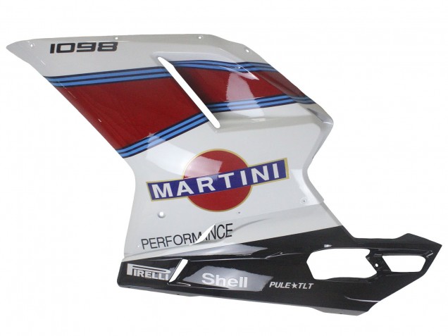 Comprar Carenados Moto Ducati 1098 2007-2014 - Blanco Rojo Azul Negro Brillante Martini