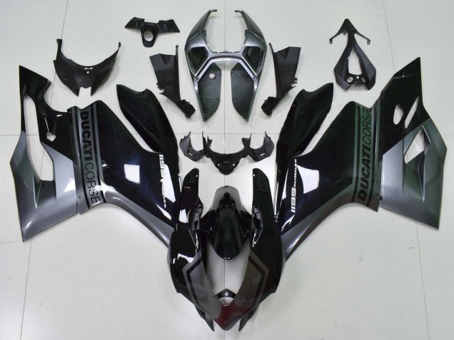 Comprar Carenados Moto Ducati Panigale 1199 2011-2014 - Gris Negro Brillante