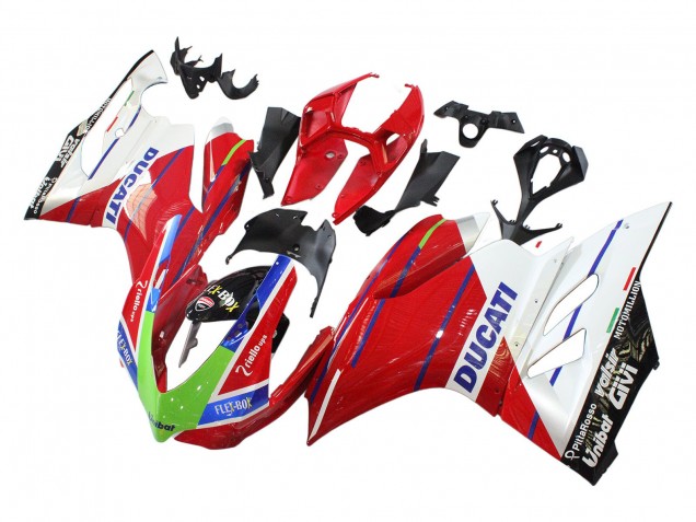 Comprar Carenados Moto Ducati Panigale 899/1199 2011-2014 - Blanco Rojo Verde Azul Negro Brillante Flex-Box