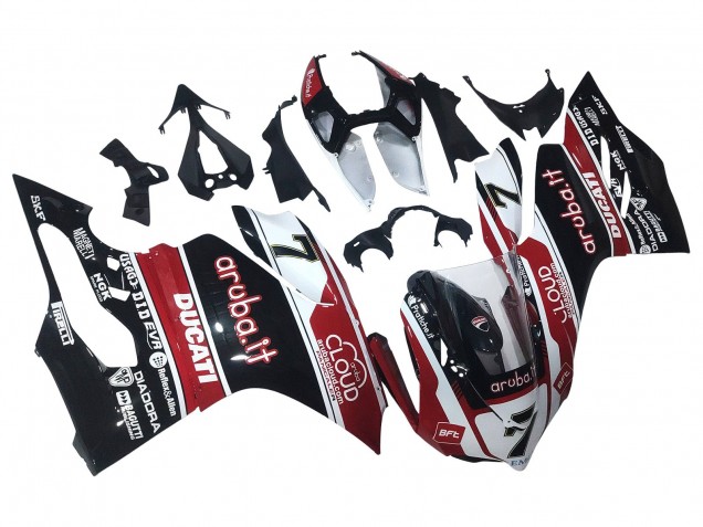 Comprar Carenados Moto Ducati Panigale 899/1199 2011-2014 - Blanco Rojo Negro Brillante Aruba.it 7