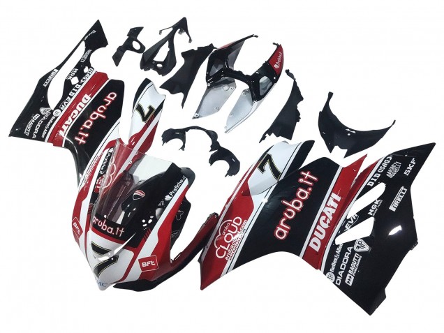 Comprar Carenados Moto Ducati Panigale 899/1199 2011-2014 - Blanco Rojo Negro Brillante Aruba.it 7