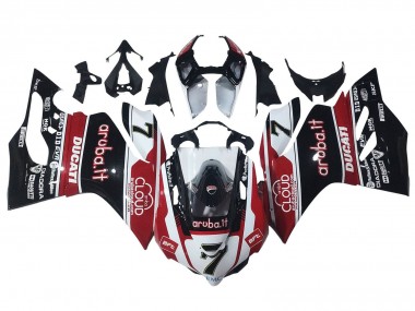 Comprar Carenados Moto Ducati Panigale 899/1199 2011-2014 - Blanco Rojo Negro Brillante Aruba.it 7