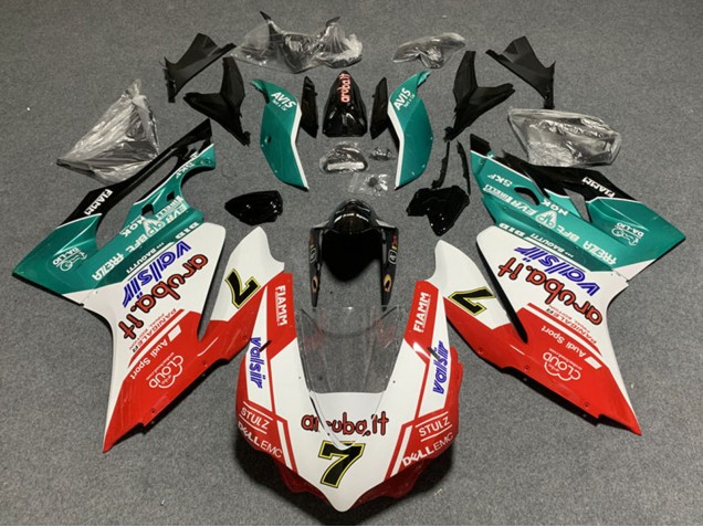 Comprar Carenados Moto Ducati Panigale 899/1199 2011-2014 - Blanco Rojo Verde Negro Brillante Avis Valsir 7