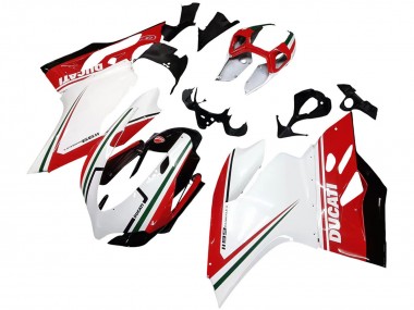 Comprar Carenados Moto Ducati 1199 2011-2014 - Blanco Rojo Verde Negro Brillante
