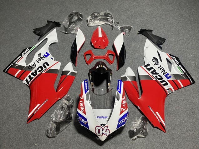 Comprar Carenados Moto Ducati Panigale 899/1199 2011-2014 - Blanco Rojo Azul Negro Brillante Flex-Box Valsir 04