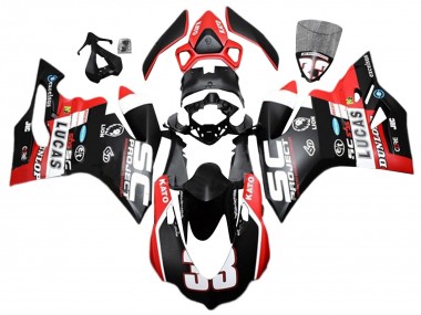 Comprar Carenados Moto Ducati 959/1299 2015-2020 - Blanco Rojo Negro Mate Lucas 33