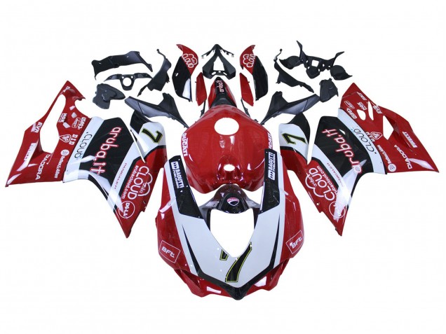 Comprar Carenados Moto Ducati 959/1299 2015-2020 - Blanco Rojo Negro Aruba 7