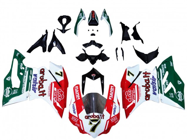 Comprar Carenados Moto Ducati 959/1299 2015-2020 - Blanco Rojo Verde Valsir Fiamm 7