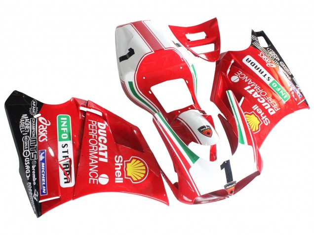 Comprar Carenados Moto Ducati 748/916/996/998 1993-2005 - Blanco Rojo Amarillo Verde Negro Brillante Performance