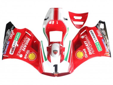 Comprar Carenados Moto Ducati 748/916/996/998 1993-2005 - Blanco Rojo Amarillo Verde Negro Brillante Performance