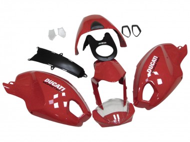 Comprar Carenados Moto Ducati Monster 696 796 1100 1100S 2008-2012 - Rojo Blanco