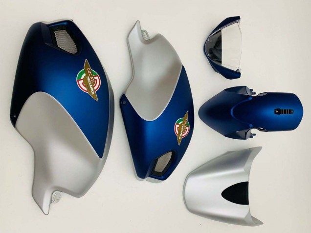 Comprar Carenados Moto Ducati Monster 696 796 1100 1100S 2008-2012 - Azul Oscuro Plata