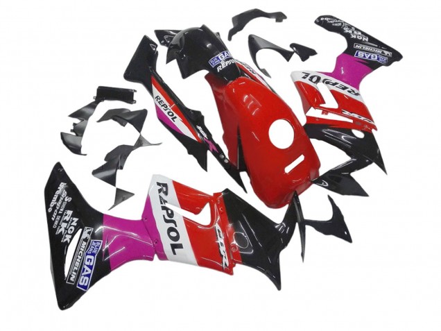 Comprar Carenados Moto Honda CBR125R 2002-2006 - Rosa Blanco Rojo Negro Brillante Repsol Michelin