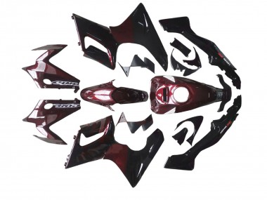 Comprar Carenados Moto Honda CBR125R 2002-2006 - Negro Brillante Rojo Llama