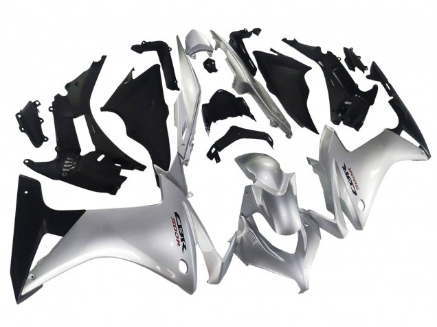 Comprar Carenado Moto Honda CBR500R 2013-2015 - Plata Negro Brillante