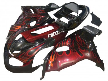 Comprar Carenados Moto Suzuki TL1000R 1998-2003 - Negro Brillante Rojo Llama