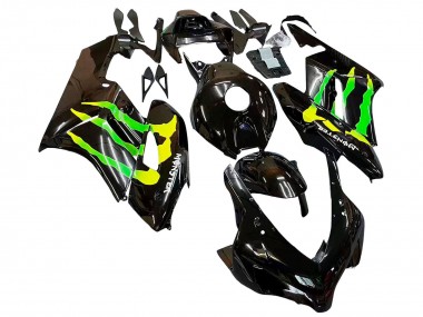 Comprar Carenados Moto Honda CBR1000RR 2004-2005 - Negro Brillante Amarillo Verde Monstruo