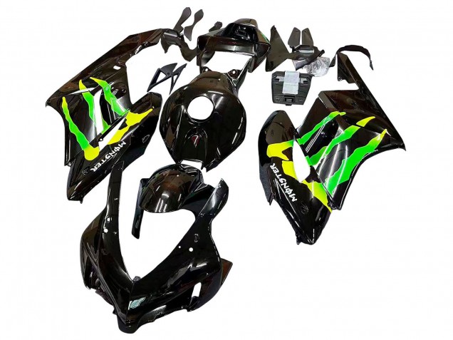 Comprar Carenados Moto Honda CBR1000RR 2004-2005 - Negro Brillante Amarillo Verde Monstruo