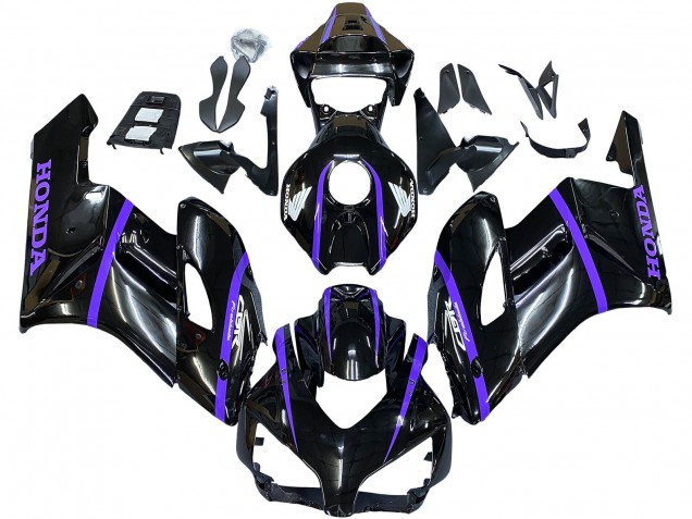 Comprar Carenados Moto Honda CBR1000RR 2004-2005 - Negro Brillante Púrpura Raya