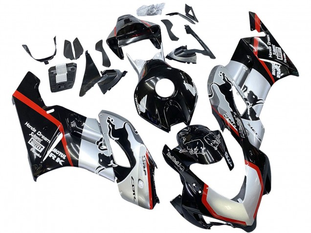 Comprar Carenados Moto Honda CBR1000RR 2004-2005 - Plata Negro Brillante Rojo Raya