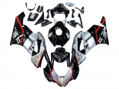 Comprar Carenados Moto Honda CBR1000RR 2004-2005 - Plata Negro Brillante Rojo Raya