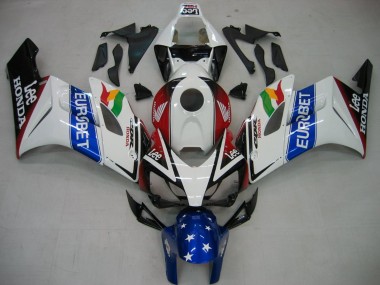 Comprar Carenados Moto Honda CBR1000RR 2004-2005 - Blanco Azul Rojo Negro Brillante Estrella EuroBet Lee