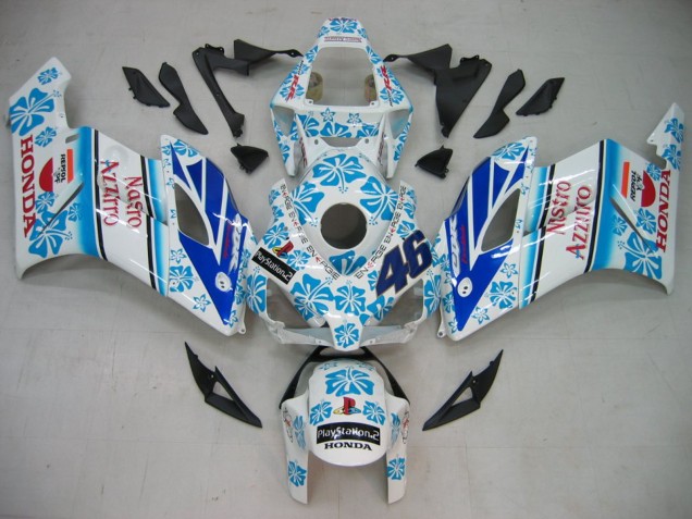 Comprar Carenados Moto Honda CBR1000RR 2004-2005 - Blanco Azul Nieve Nastro Azzurro 46