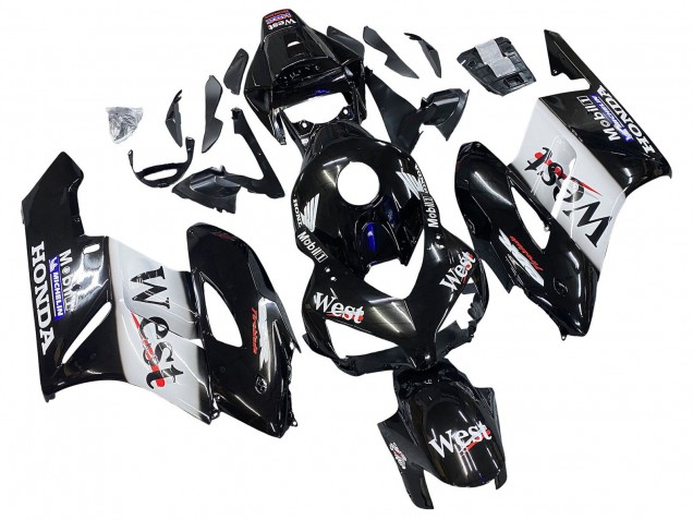 Comprar Carenados Moto Honda CBR1000RR 2004-2005 - Negro Brillante Blanco West