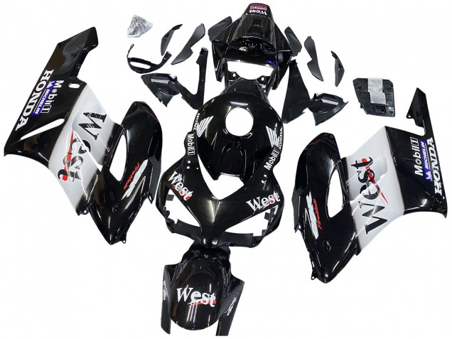 Comprar Carenados Moto Honda CBR1000RR 2004-2005 - Negro Brillante Blanco West