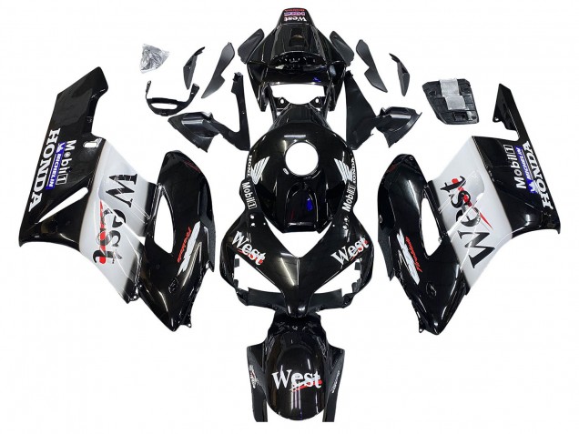 Comprar Carenados Moto Honda CBR1000RR 2004-2005 - Negro Brillante Blanco West