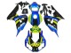 Comprar Carenados Moto Honda CBR1000RR 2006-2007 - Azul Fluorescent Verde Negro Brillante Tiburón 46