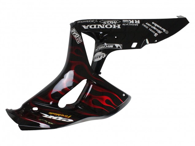 Comprar Carenados Moto Honda CBR1000RR 2006-2007 - Negro Brillante Amarillo Rojo Llama