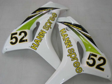 Comprar Carenados Moto Honda CBR1000RR 2006-2007 - Blanco Verde Negro Brillante Hannspree 52